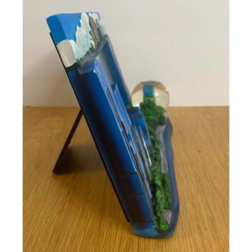 Unbranded Chicago Skyline Picture Frame Blue Good 3D Snowglobe Resin